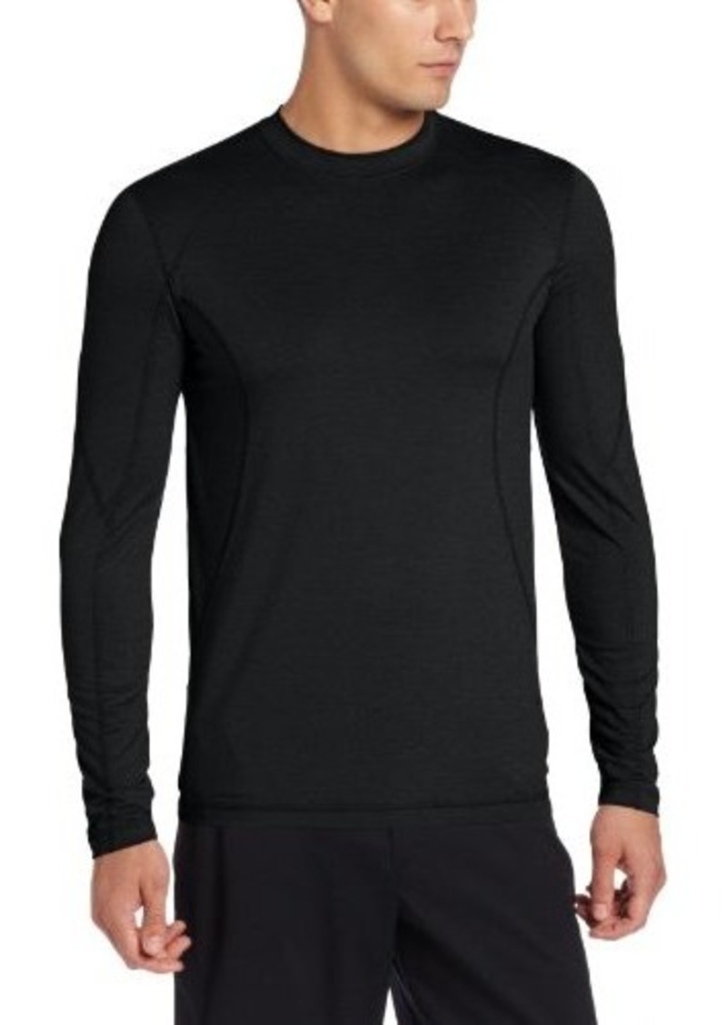 Izod IZOD Men's Long Sleeve Slim Fit Solid Crew Neck Golf Shirt | Tops