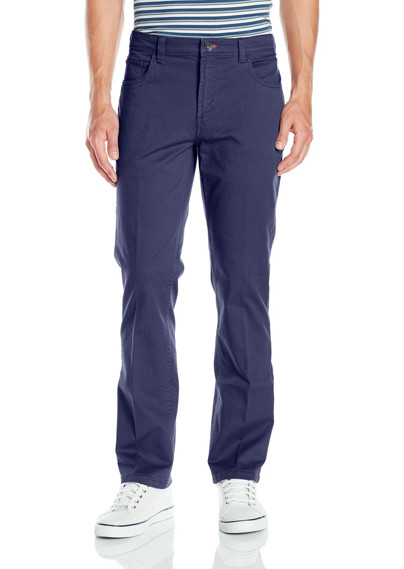 Izod IZOD Men's Saltwater Chino Straight Fit Flat Front Stretch Pant ...