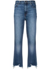 J Brand frayed cropped jeans