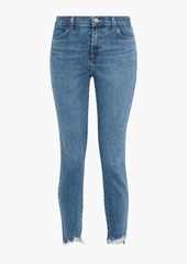 J Brand - Alana distressed mid-rise skinny jeans - Blue - 29