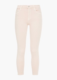 J Brand - Rail cropped mid-rise skinny jeans - Pink - 24