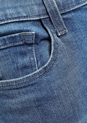 J Brand - Selena frayed faded mid-rise kick-flare jeans - Blue - 30