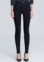 J Brand Maria High-Rise Skinny Jeans in After Dark