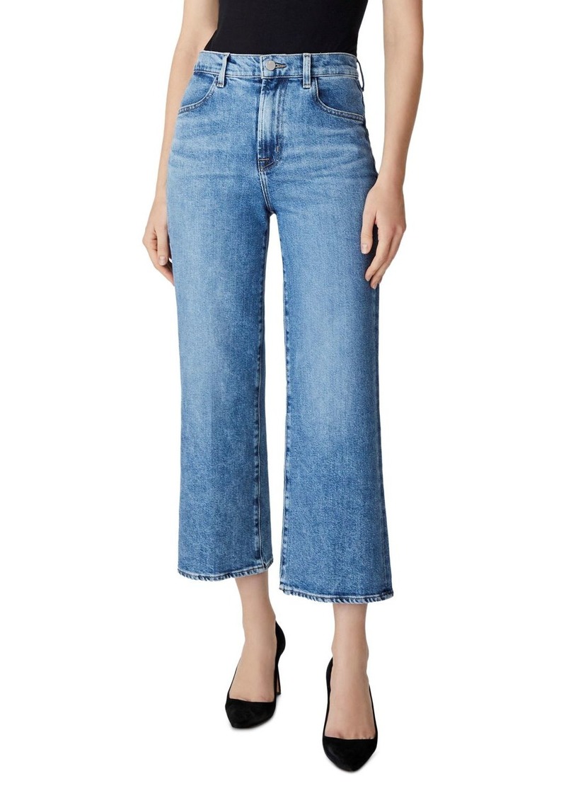 J Brand Joan High-Rise Crop Wide Leg Jeans in Chadron
