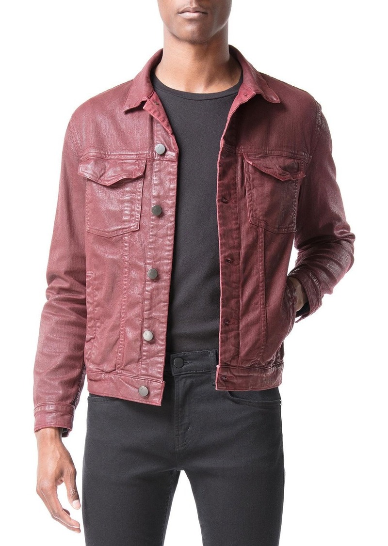 coated denim jacket mens