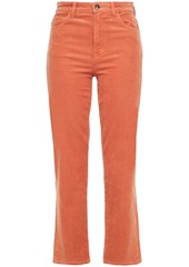 J Brand Woman Corduroy Straight-leg Pants Orange