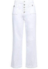 J Brand - Joan cropped high-rise wide-leg jeans - White - 26