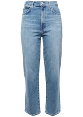 J Brand Woman Jules High-rise Straight-leg Jeans Light Denim