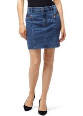 J Brand Lillian Seamed Denim Mini Skirt