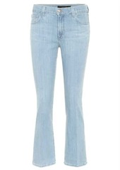 J Brand Selena mid-rise cropped jeans