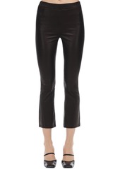 J Brand Selena Mid Rise Cropped Leather Pants
