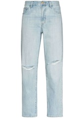 J Brand Tate ripped-detailing boyfriend jeans