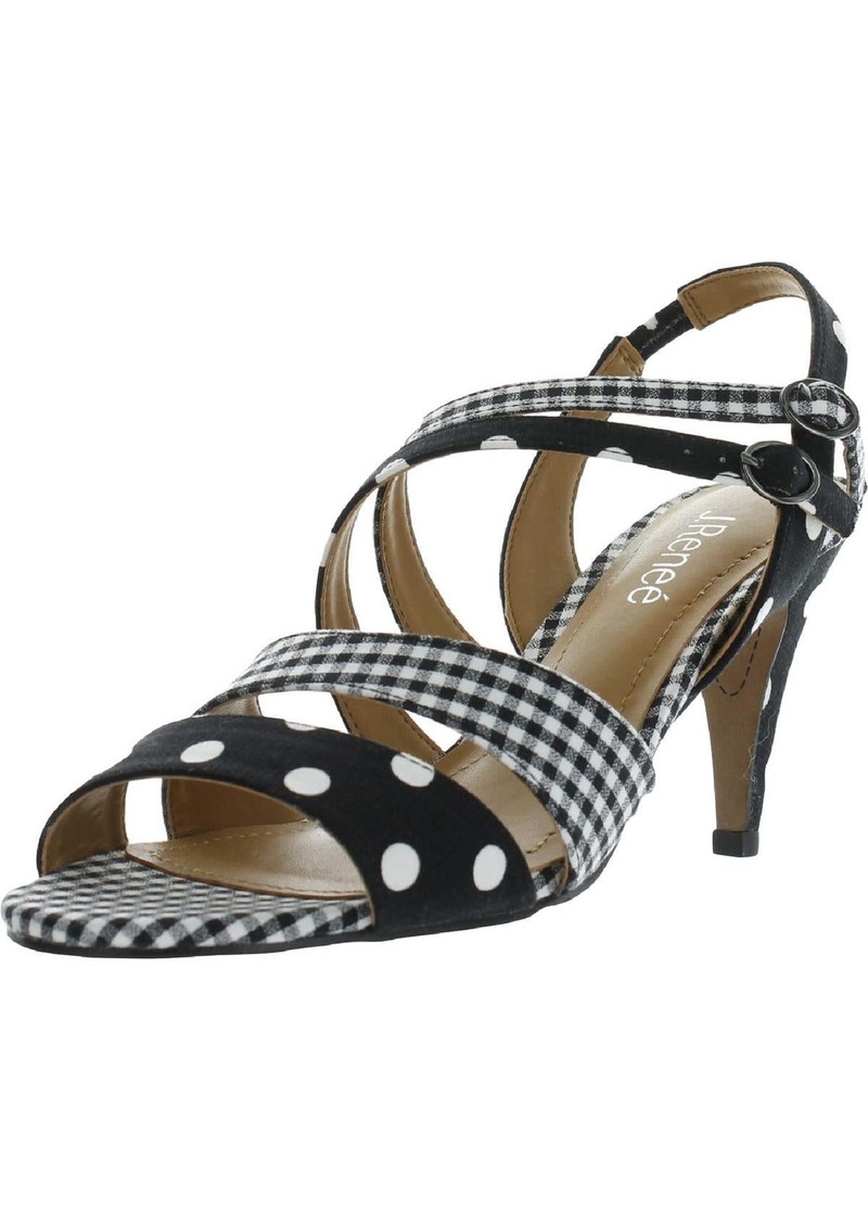 J. Renee Uliana Womens Strappy Cone Heels