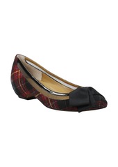 J. Renee Taroona Bow Pump in Black/Red Plaid Fabric at Nordstrom