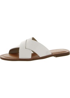 Jack Rogers 111211sn04 Womens Leather Slotted Slide Sandals
