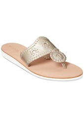 Jack Rogers Boating Womens Leather Sandals Flip-Flops