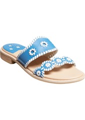 Jack Rogers Caroline Womens Leather Slip-On Slide Sandals