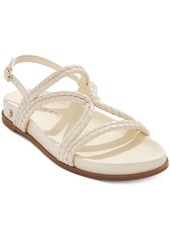 Jack Rogers Cove Womens Faux Leather Braided Slingback Sandals