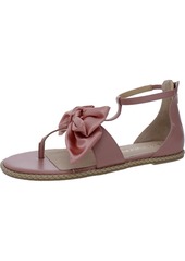 Jack Rogers Heidi Womens Leather Bow T-Strap Sandals