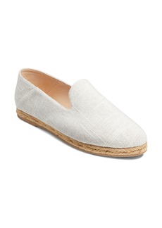Jack Rogers Audrey Linen Espadrille Flat in White Silver Linen at Nordstrom