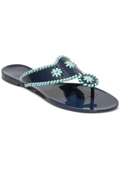 Jack Rogers Women's Jacks Jelly Flat Sandals - Midnight, Turquoise