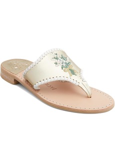 Jack Rogers Lily Slide Womens Casual Slip On Thong Sandals