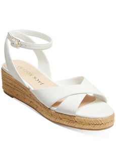 Jack Rogers Palmer Criss Cross Womens Leather Ankle Strap Espadrilles