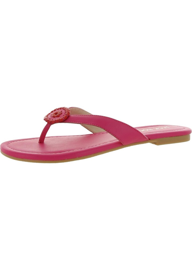 Jack Rogers Roxy Womens Leather Flats Flip-Flops