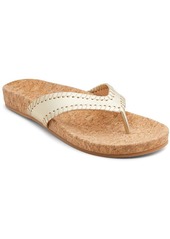 Jack Rogers Thelma Comfort Womens Leather Slip-On Thong Sandals