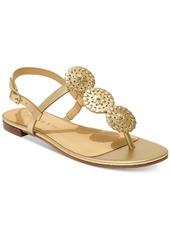 Jack Rogers Walsh Sandal Womens Leather Slingback Thong Sandals