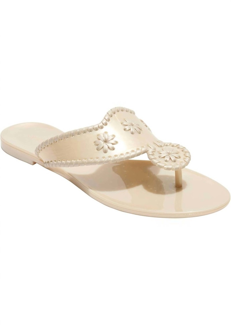 Jack Rogers Women's Jacks Jelly Sandal In Pearlized Ivory