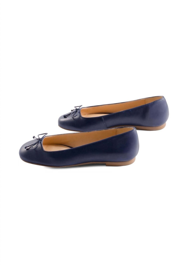 Jack Rogers Women's Kenlyn Ballet In Midnight Leather