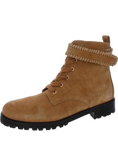 Jack Rogers Womens Suede Lace-Up Ankle Boots