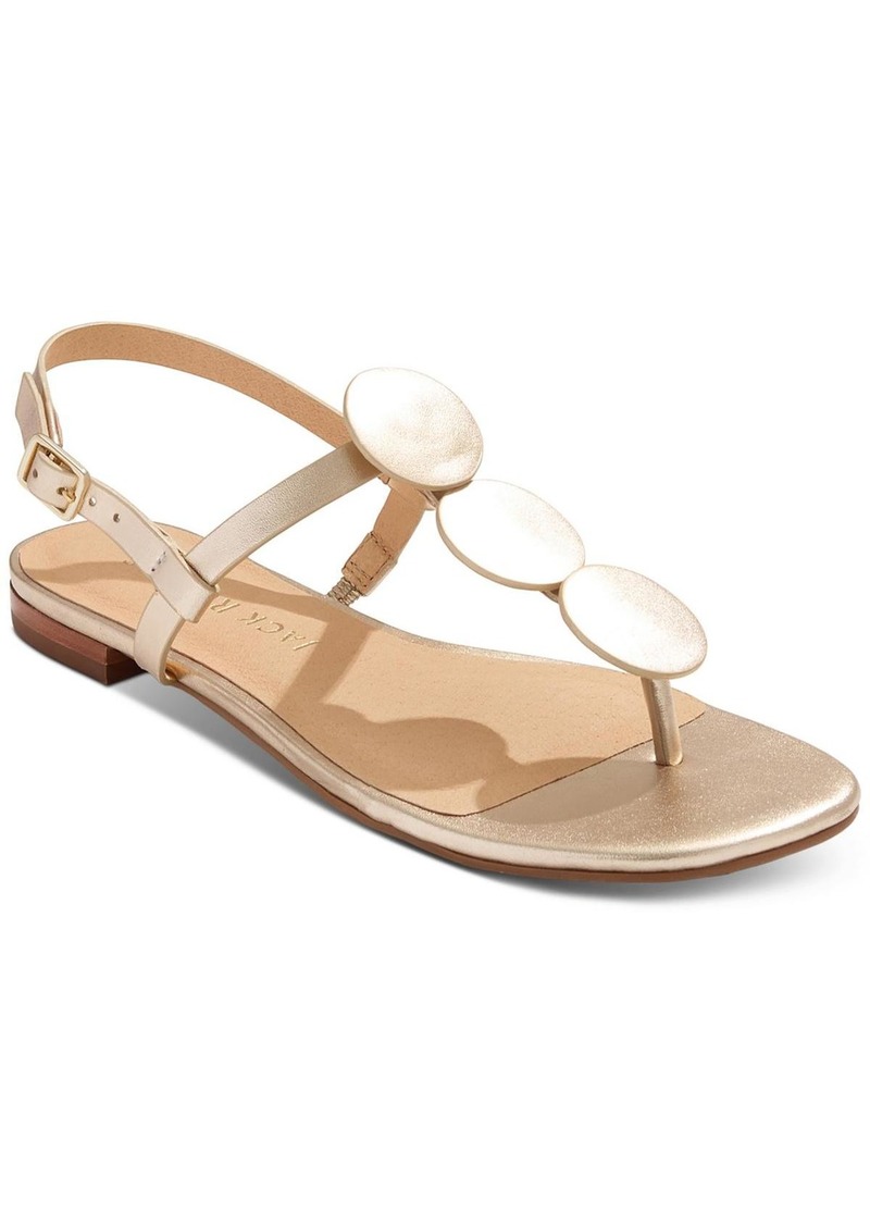 Jack Rogers Worth Flat Sandal Womens Leather Thong Sandals