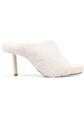 Jacquemus 100mm knitted square-toe mules