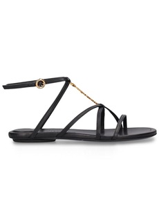 Jacquemus 10mm Pralu P Leather Flat Sandals