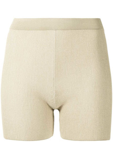 Jacquemus Arancia ribbed-knit shorts