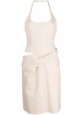 Jacquemus asymmetric halterneck dress