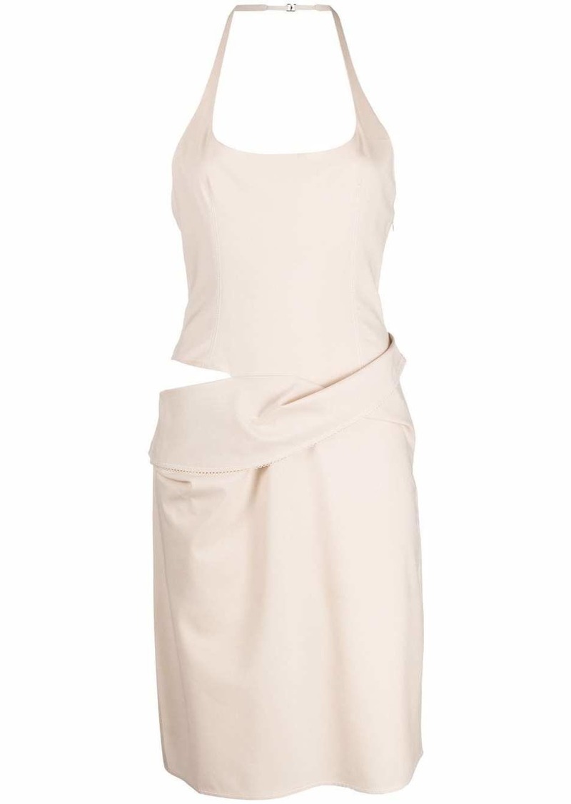 Jacquemus asymmetric halterneck dress