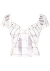 Jacquemus check-pattern short-sleeve blouse
