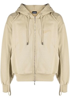 Jacquemus Clay organic-cotton zip hoodie