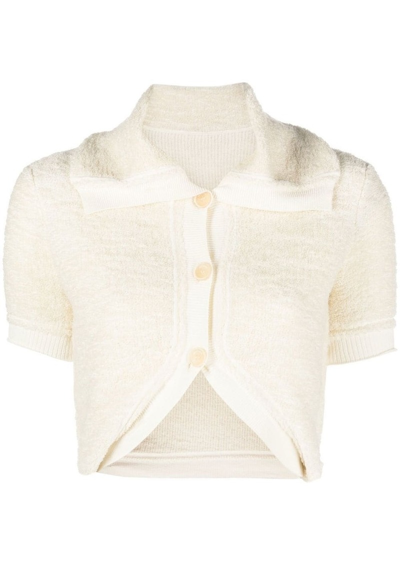 Jacquemus cropped knitted top