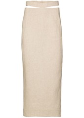 Jacquemus cut-out pencil skirt
