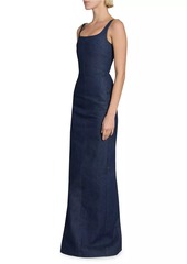 Jacquemus De-Nîmes Denim Column Gown