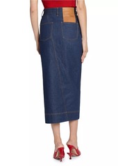 Jacquemus De-Nîmes Denim Midi-Skirt