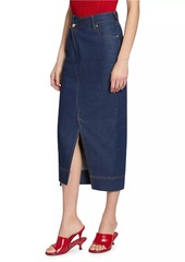 Jacquemus De-Nîmes Denim Midi-Skirt