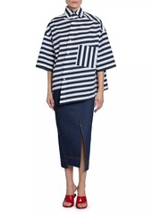 Jacquemus De-Nîmes Denim Midi-Skirt