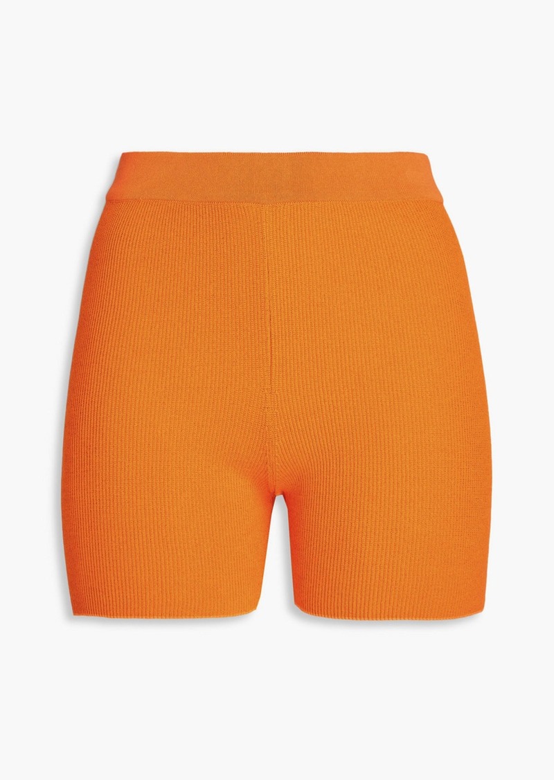 JACQUEMUS - Arancia ribbed-knit shorts - Orange - FR 32