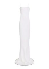 Jacquemus - Aro Asymmetric Fold-Over Gown - White - FR 38 - Moda Operandi