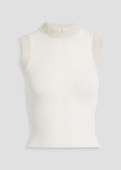 JACQUEMUS - Ascosu brushed cotton-blend vest - White - FR 36